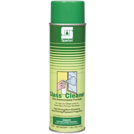 Spartan Chemical 18oz. Aerosol Can Spring Fresh Fragrance Scent Glass Cleaner 621700